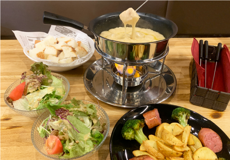 チーズフォンデュ